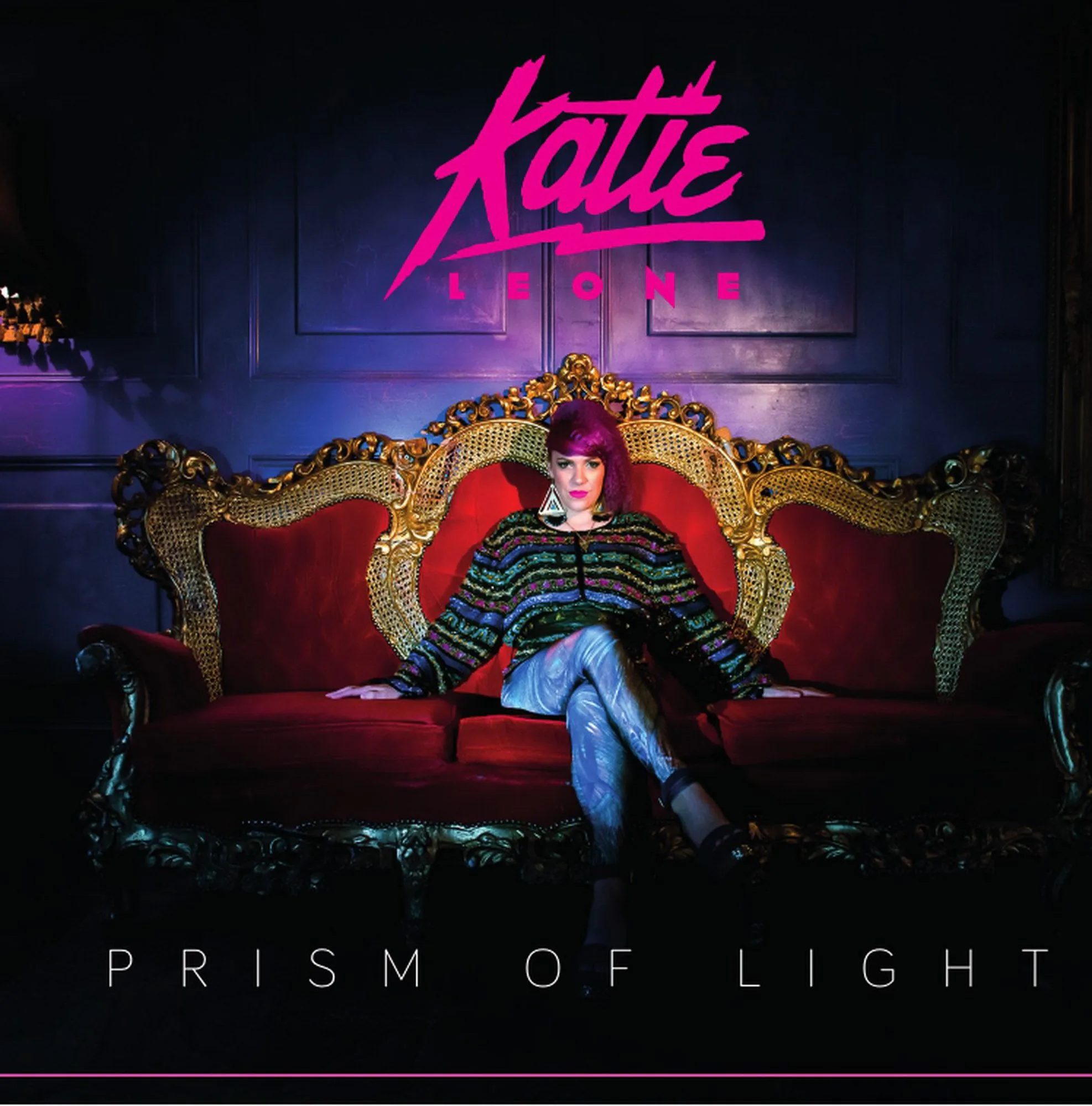 Front cover artwork for Katie Leone's album 'Prism of Light', portrait and brand photography by Hector's Eye